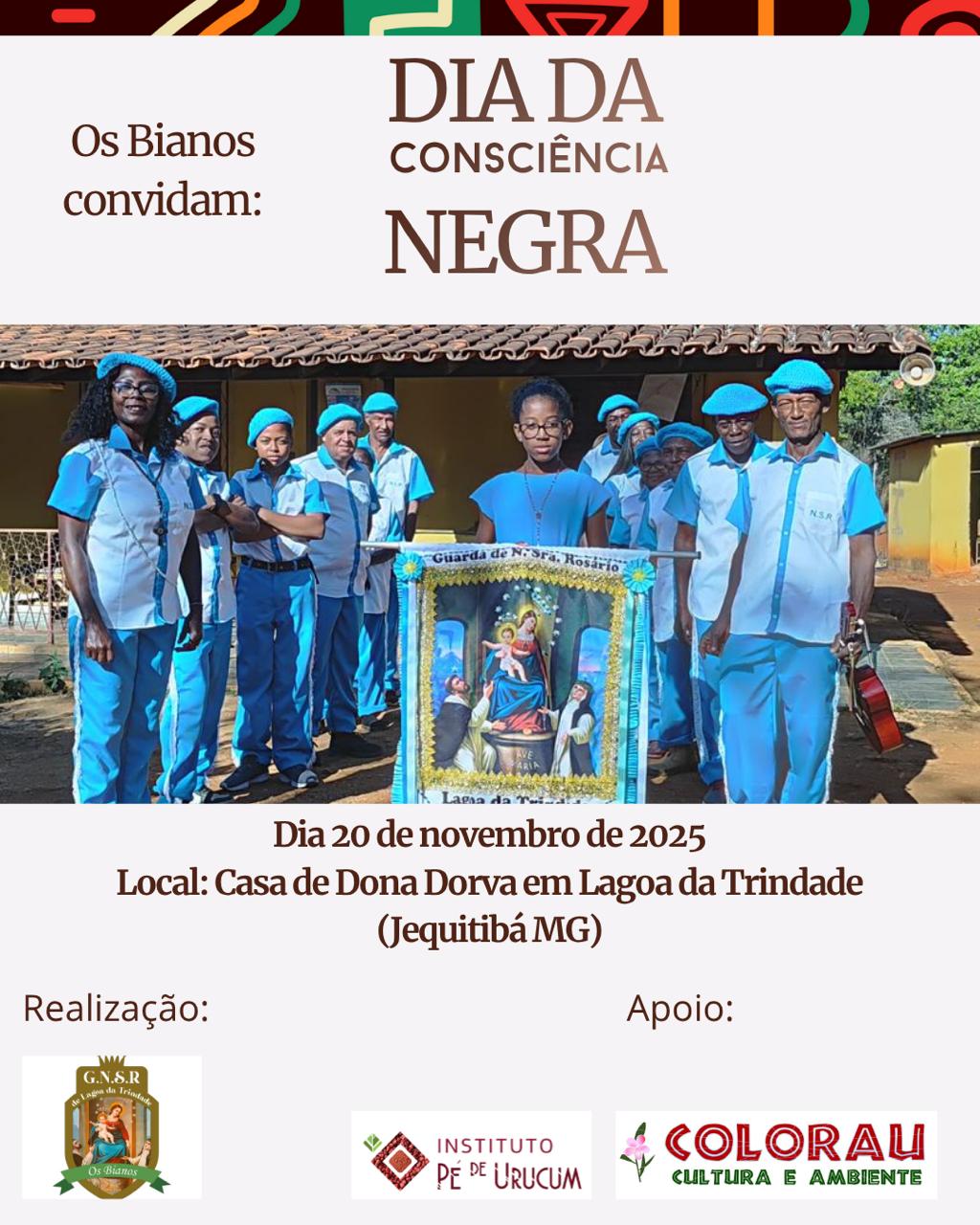 Guarda de Congo da Família Bianos celebra o Dia da Consciência Negra em Jequitibá/MG