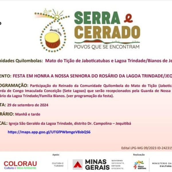 Encontro de Comunidades Quilombolas: Projeto “Serra e Cerrado, Povos que se Encontram”